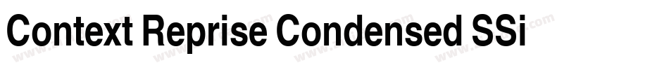 Context Reprise Condensed SSi Bold Condensed Italic字体转换
